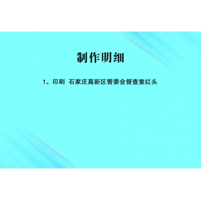 石家庄高新区管委会督查室红头纸